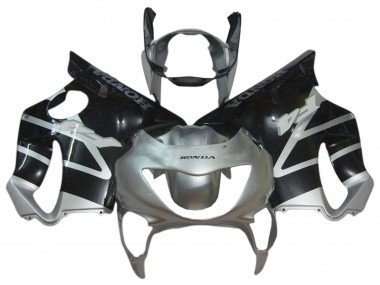 1999-2000 Silver Glossy Black Honda CBR600 F4 Motorcycle Fairings