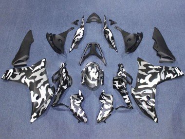2011-2013 Black White Camouflage Honda CBR600F Motorcycle Fairings