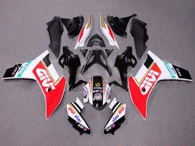 2011-2013 White Red Gold Glossy Black Givi Honda CBR600F Motorcycle Fairings