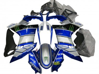 2011-2013 Silver Blue Glossy Black Green Repsol Monster Honda CBR600F Motorcycle Fairings