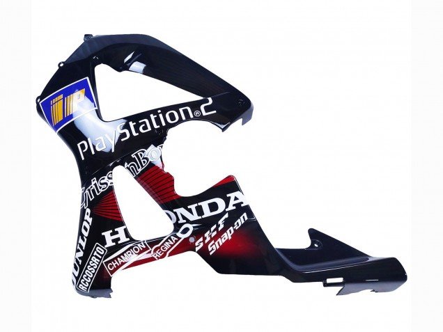 2000-2001 Red White Glossy Black PlayStation 2 Honda CBR900RR 929 Motorcycle Fairings