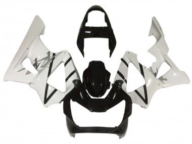 2000-2001 White Glossy Black Honda CBR900RR 929 Motorcycle Fairings