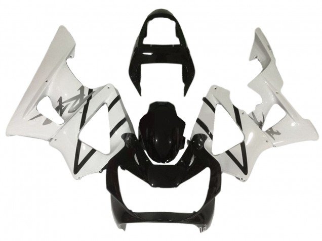 2000-2001 White Glossy Black Honda CBR900RR 929 Motorcycle Fairings
