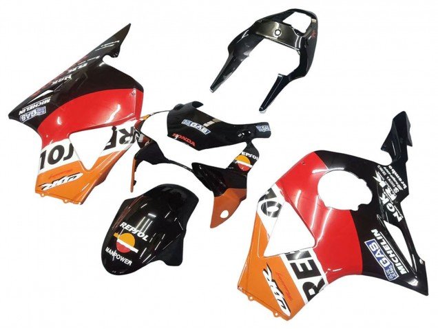 2002-2003 Orange White Red Glossy Black Repsol Honda CBR900RR 954 Motorcycle Fairing Kits