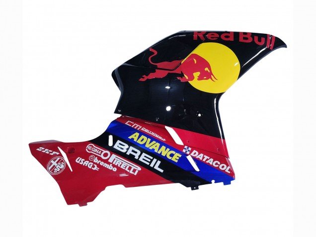 2007-2014 Glossy Black Yellow Blue Red Bull Ducati 848/1098/1198 Motorcycle Fairings