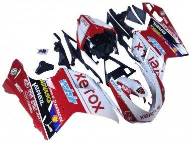 2007-2014 White Red Glossy Black Valsir Xerox Ducati 848/1098/1198 Motorcycle Fairings