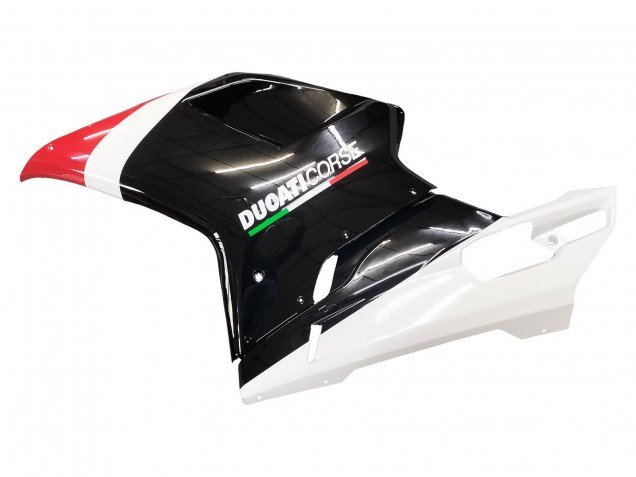 2007-2014 White Red Glossy Black Ducati 848/1098/1198 Motorcycle Fairings