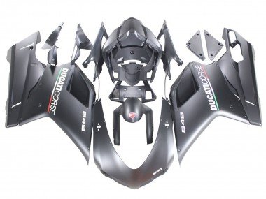 2007-2014 Matte Grey Ducati 848 Motorcycle Fairings