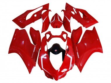 2011-2014 Red Ducati 1199 Motorcycle Fairing Kits