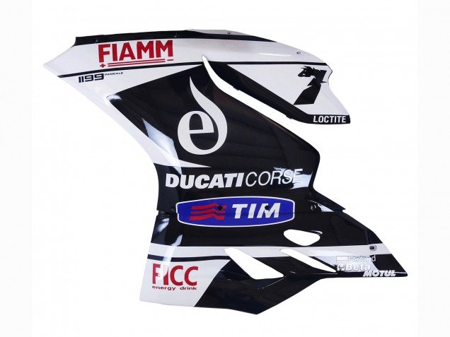 2011-2014 White Black Blue Fiamm Ficc 7 Ducati Panigale 899/1199 Motorcycle Fairings