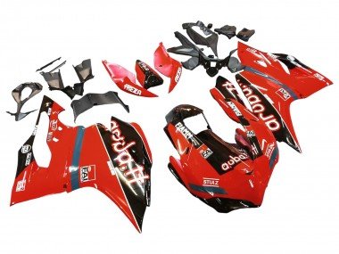 2015-2020 Red Glossy Black Fiamm Ducati 959/1299 Motorcycle Fairings