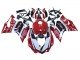 2015-2020 White Red Black Aruba 7 Ducati 959/1299 Motorcycle Fairings