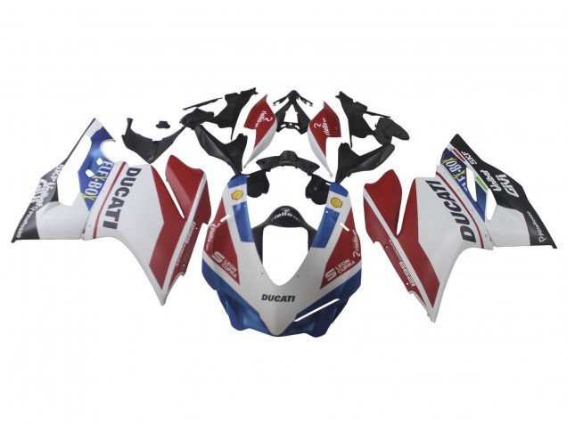 2015-2020 White Red Blue Matte Black Unibat Flex-Box Ducati 1299 Motorcycle Fairings