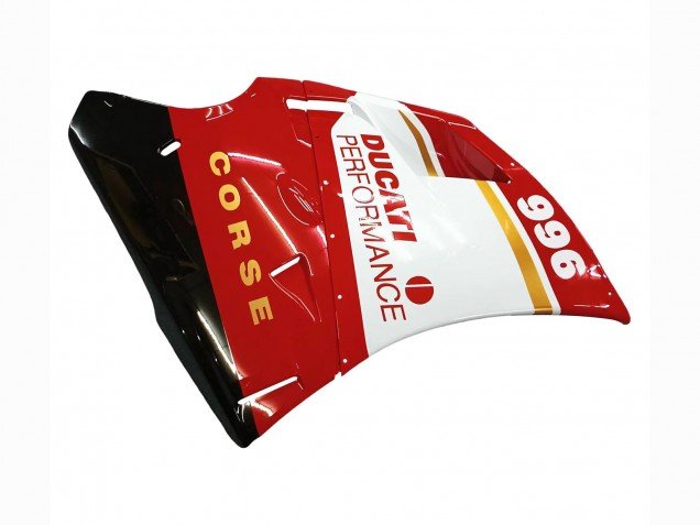 1993-2005 White Red Gold Glossy Black Corse Performance Ducati 996 Motorcycle Fairings