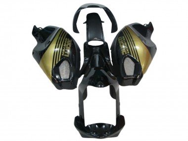 2008-2012 Glossy Black Gold Ducati Monster 696 796 1100 1100S Motorcycle Fairings