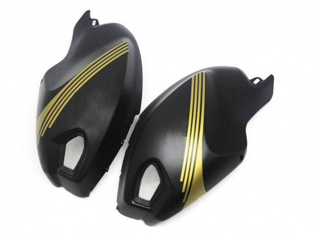 2008-2012 Matte Black Gold Ducati Monster 696 796 1100 1100S Motorcycle Fairings