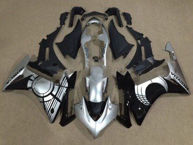 2013-2015 Silver Glossy Black Honda CBR500R Motorcycle Fairings