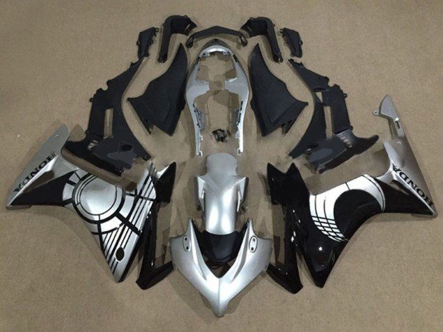 2013-2015 Silver Glossy Black Honda CBR500R Motorcycle Fairings