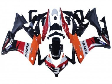 2013-2015 Orange White Red Glossy Black Repsol 3 Honda CBR500R Motorcycle Fairings