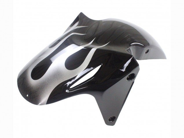 2013-2015 Glossy Black Silver Flame Honda CBR500R Motorcycle Fairings