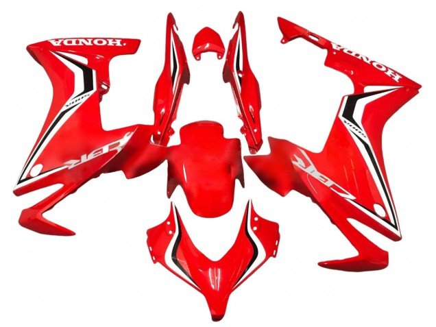 2013-2015 Red White Black Stripe Honda CBR500R Motorcycle Fairings