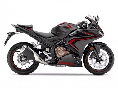 2019-2023 Matte Black Red Honda CBR500R Motorcycle Fairings
