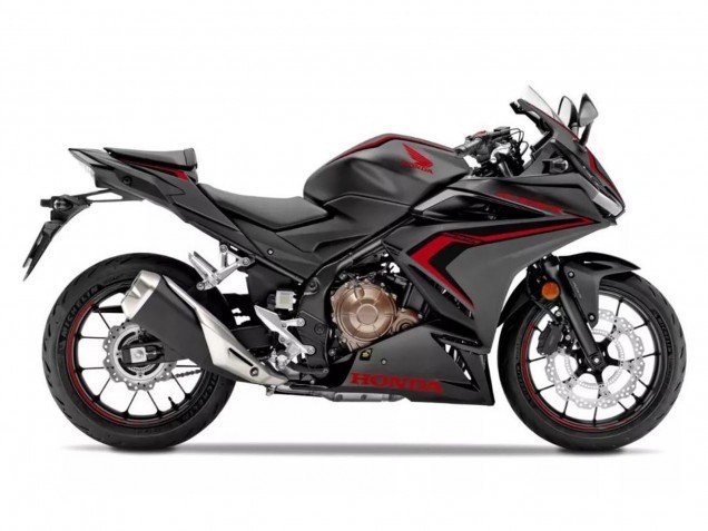 2019-2023 Matte Black Red Honda CBR500R Motorcycle Fairings