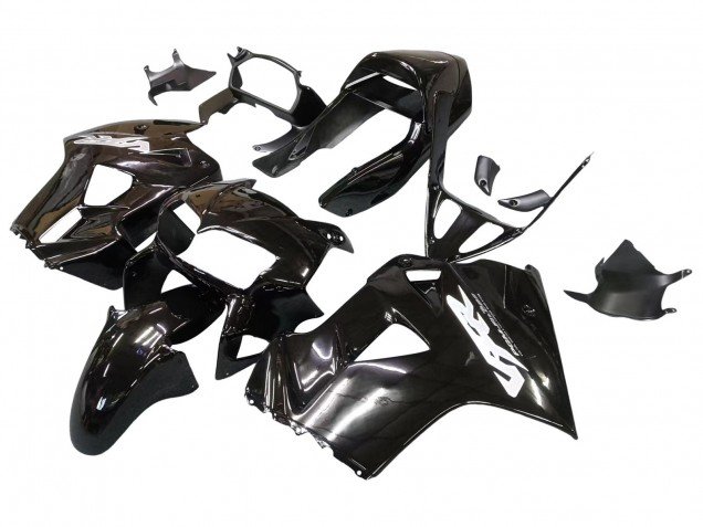 1998-2001 Glossy Black Honda VFR 800 Motorcycle Fairings