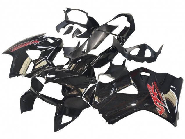 1998-2001 Glossy Black Red Decal Honda VFR 800 Motorcycle Fairings