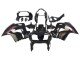 1998-2001 Glossy Black Red Decal Honda VFR 800 Motorcycle Fairings