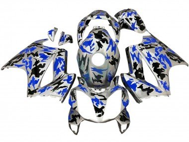 2002-2013 Silver Black Blue Camouflage Honda VFR 800 Motorcycle Fairings