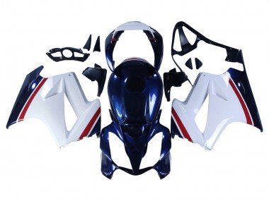 2002-2013 White Red Dark Blue Honda VFR 800 Motorcycle Fairings
