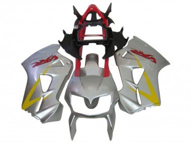 2002-2013 Silver Red Yellow Honda VFR 800 Motorcycle Fairings
