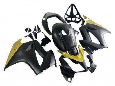 2002-2013 Yellow Matte Black Honda VFR 800 Motorcycle Fairings