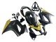 2002-2013 Yellow Matte Black Honda VFR 800 Motorcycle Fairings