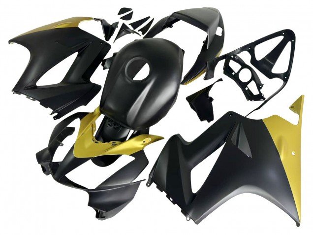 2002-2013 Yellow Matte Black Honda VFR 800 Motorcycle Fairings