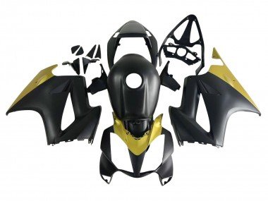 2002-2013 Yellow Matte Black Honda VFR 800 Motorcycle Fairings
