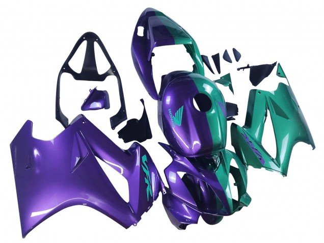 2002-2013 Purple Green Honda VFR 800 Motorcycle Fairings