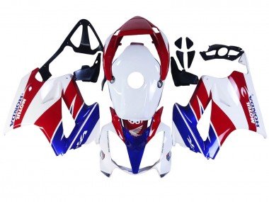 2002-2013 White Red Blue Motul Honda VFR 800 Motorcycle Fairings