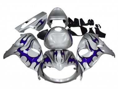 1998-2003 Silver Blue Suzuki TL1000R Motorcycle Fairings