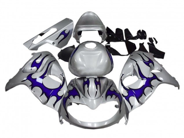 1998-2003 Silver Blue Suzuki TL1000R Motorcycle Fairings