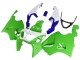 1996-2003 White Green Blue Kawasaki ZX7R Motorcycle Fairings
