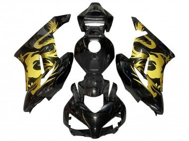 2004-2005 Gold Glossy Black Dragon Honda CBR1000RR Motorcycle Fairings