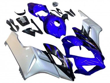 2004-2005 Silver Blue Glossy Black Honda CBR1000RR Motorcycle Fairings