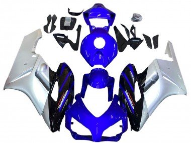 2004-2005 Silver Blue Glossy Black Honda CBR1000RR Motorcycle Fairings