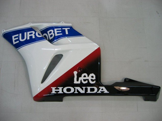 2004-2005 White Blue Red Glossy Black Star EuroBet Lee Honda CBR1000RR Motorcycle Fairings