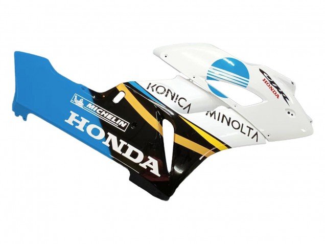 2004-2005 White Light Blue Yellow Black Konica Minolta Honda CBR1000RR Motorcycle Fairings