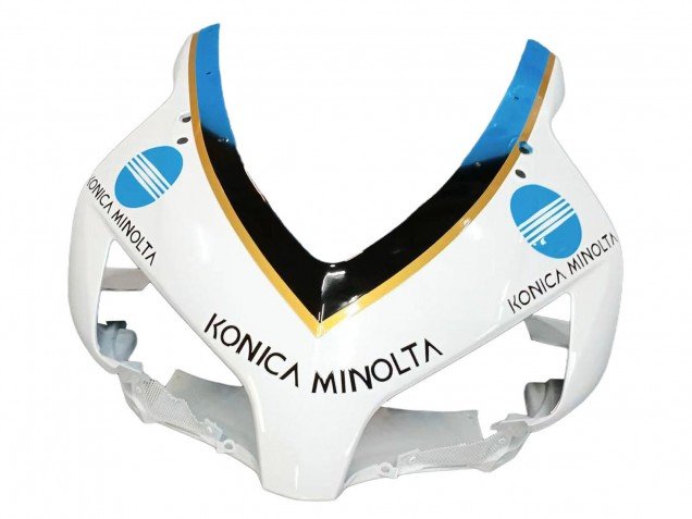 2004-2005 White Light Blue Yellow Black Konica Minolta Honda CBR1000RR Motorcycle Fairings