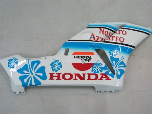 2004-2005 White Blue Snow Nastro Azzurro 46 Honda CBR1000RR Motorcycle Fairings