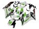 2004-2005 White Green Glossy Black Hannspree 52 Honda CBR1000RR Motorcycle Fairings